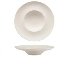 GÜRAL Porselen Athener Pastaschüssel aus feinem Knochenporzellan, 27 cm Innendurchmesser, 14 cm Außendurchmesser, 6er-Packung