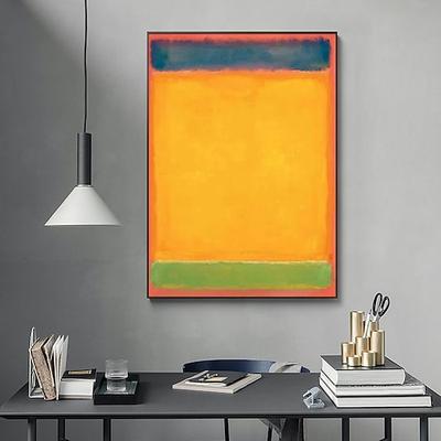 Morden Wand Dekor Mark Rothko handbemalt Rothko Leinwand abstrakte Kunst Innenarchitektur Minimalismus Kunst Malerei Wohnkultur gespannten Rahmen bereit zum Aufhängen