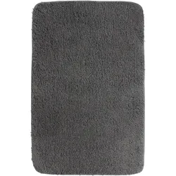 NYVI Badematte NYVISpa Lasalle  - Badezimmerteppich - Rutschfest, Saugfähig, Schnell Trocknend, Fußbodenheizung geeignet, Waschbar, Weich Farbe:Grau;Größe:Badematte 60x90 cm