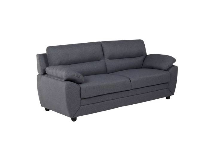 Vente-unique - Sofa 3Sitzer Stoff MANOA, One Size, Anthrazit