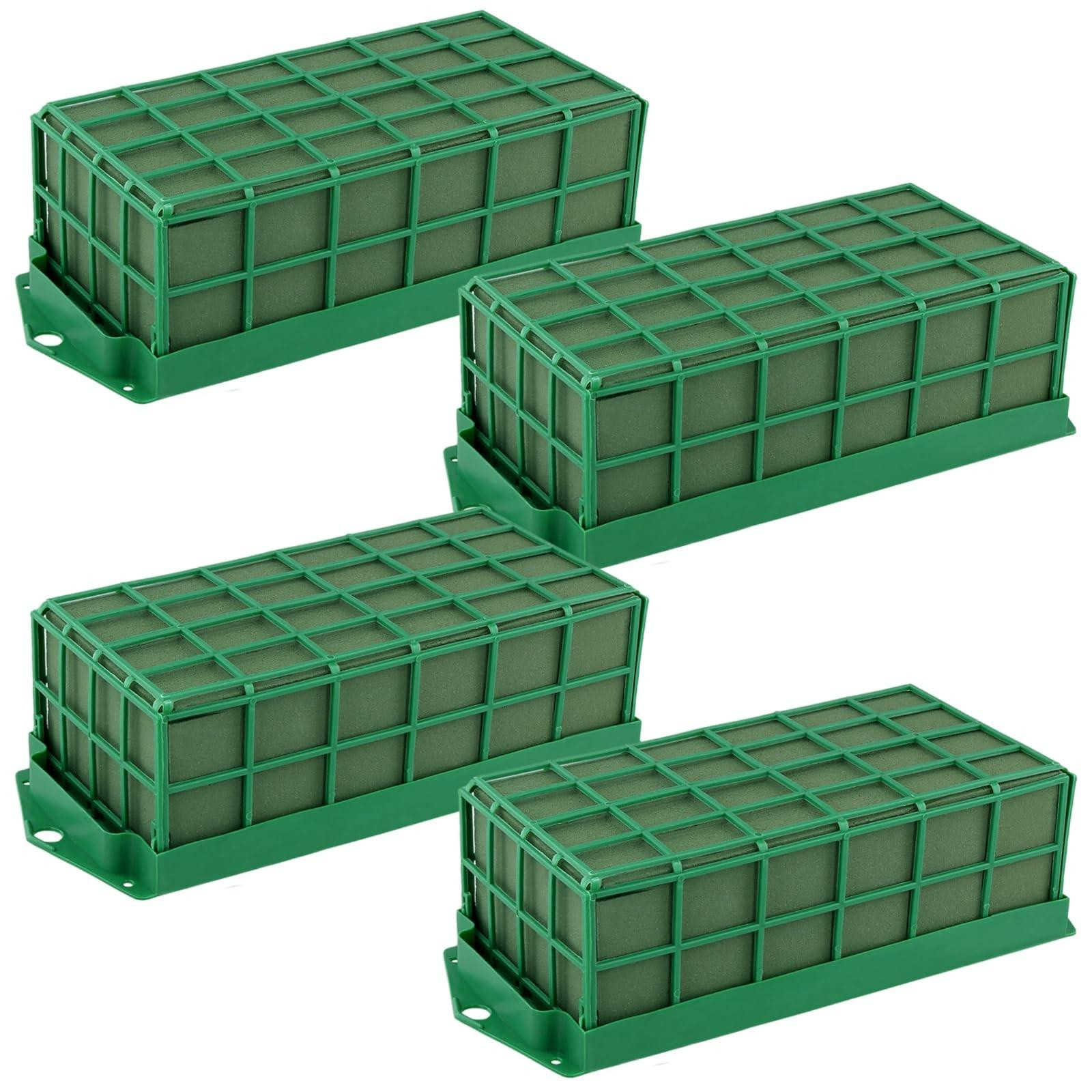 Merkloze Set van 4 Bloem Foam Cages met Rectangular Grid voor Bruiloften en Decoratie