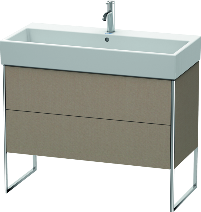 Duravit XSquare Waschtisch-Unterschrank XS447607575 98,4x49,1x46cm, 2 Auszüge, Leinen