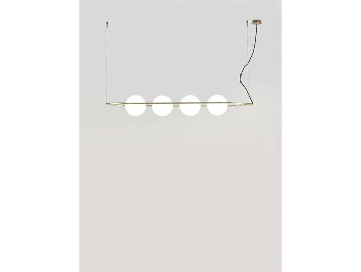 Suspension Abbacus 4, dorée, à 4 lampes - Aromas del Campo - Salon / séjour - Moderne - Métal - Multi-ampoules