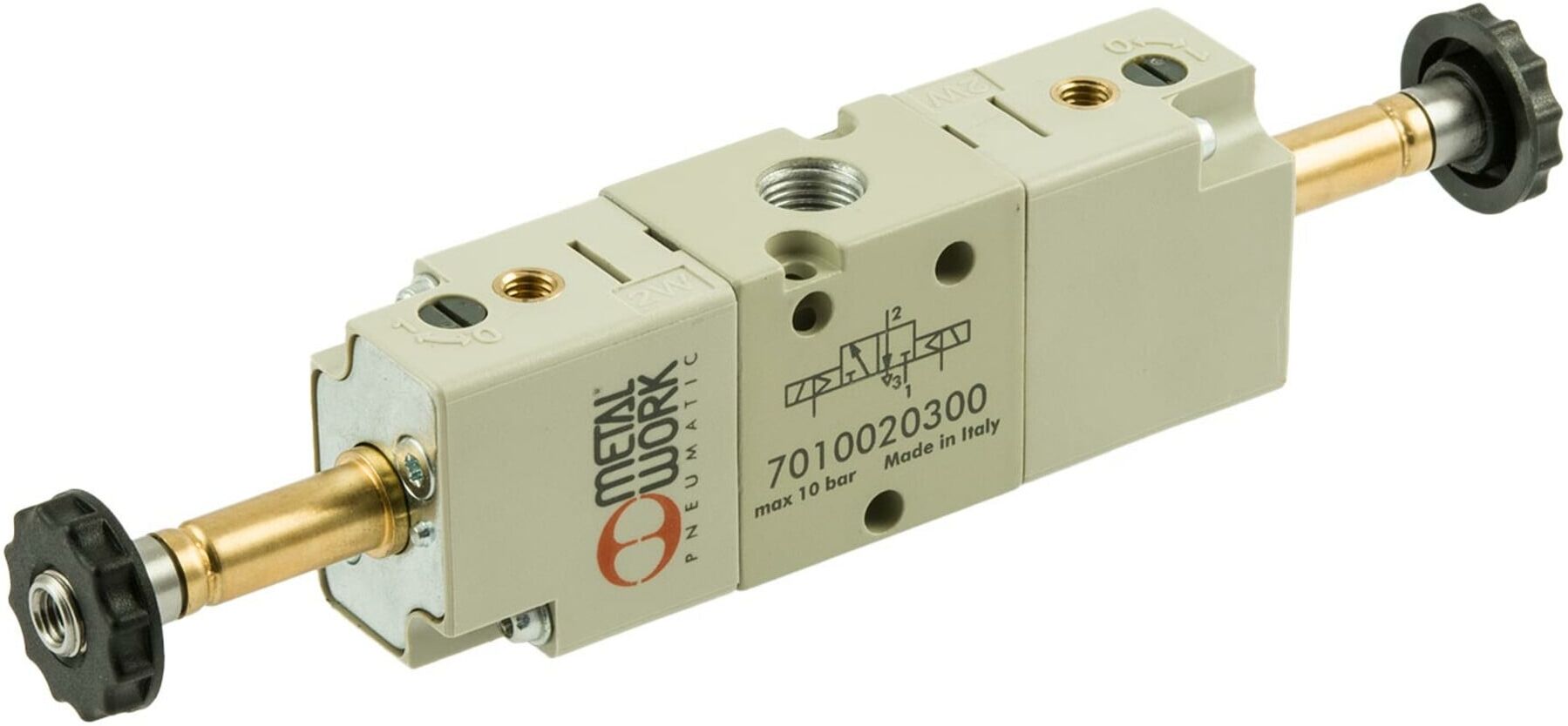 Riegler 3/2-Wegeventil, elektropneumatisch, bistabil, G 3/8 (7040020100)