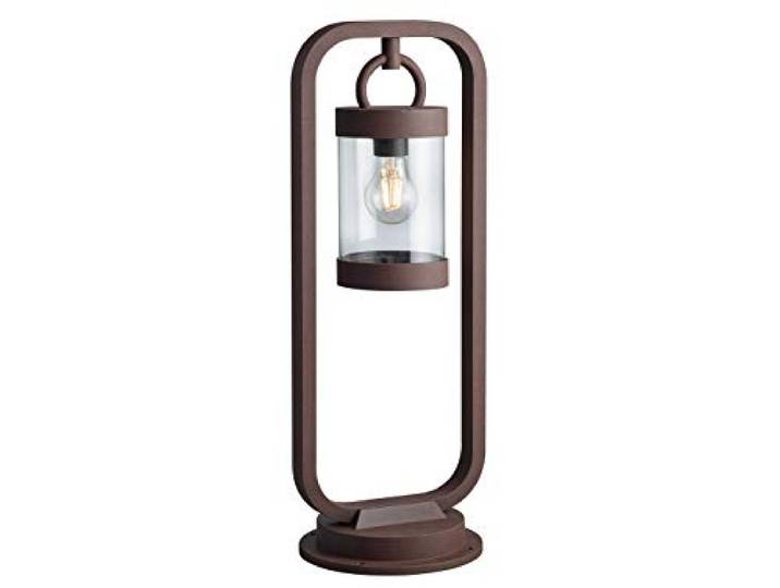 Trio Leuchten Sambesi 504160124 Lampadaire d'extérieur\, en fonte d'aluminium\, couleur : rouille et acrylique transparent\, avec culot :1 x E27