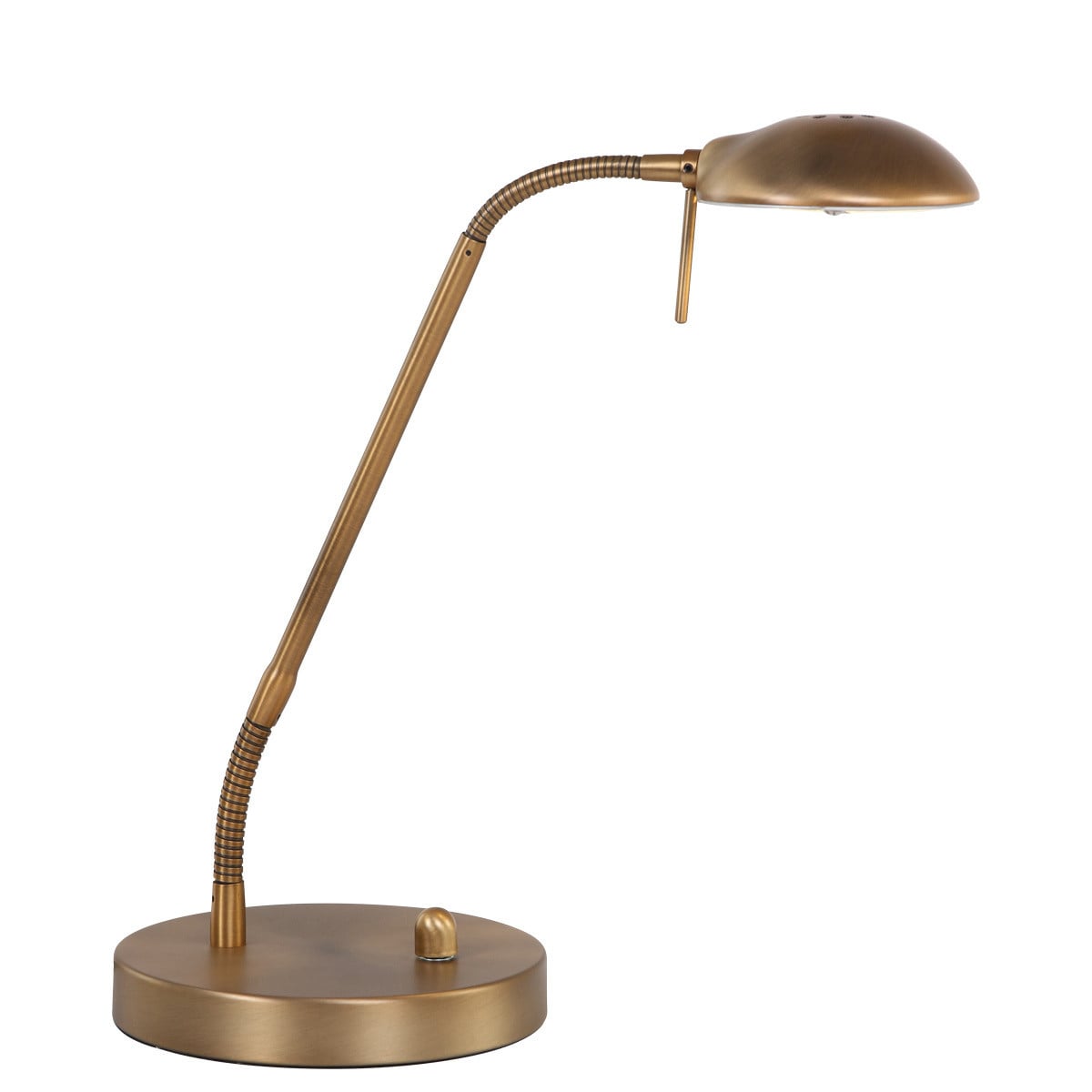 Mexlite Led bureaulamp Steinhauer 7502BR in brons en goud/messing