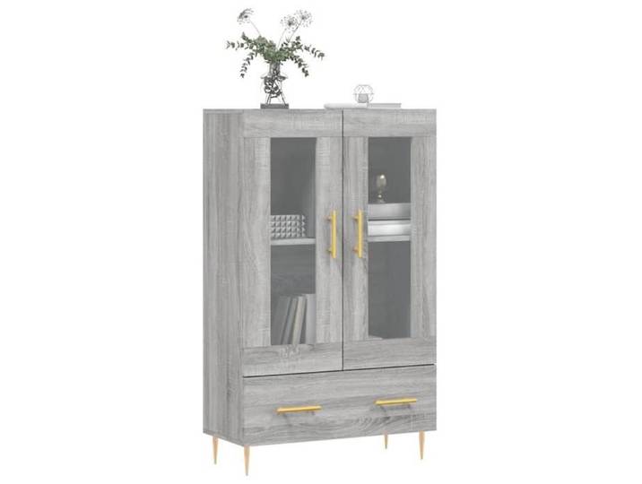 Meuble de salon - Haut Armoire - Vidaxl - multi-rangement - Meuble haut sonoma gris 69 5x31x115 cm - bois d'ingénierie jcc94m