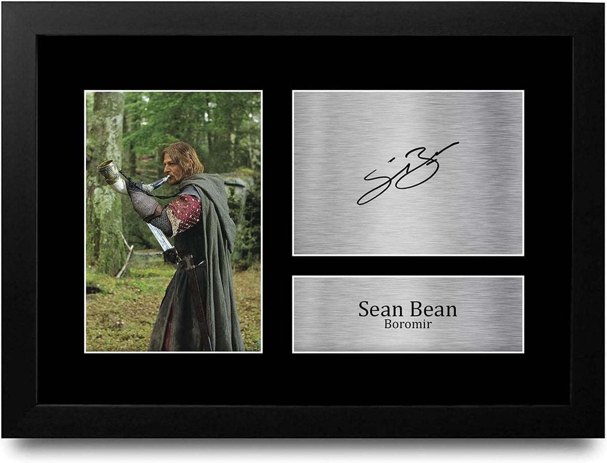 Ingelijste A4 Foto met Gedrukte Handtekening voor Filmfans