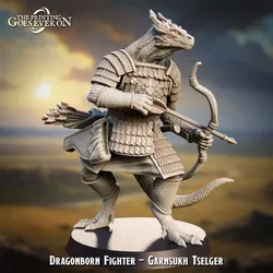 Dragonborn Fighter - Garnsukh Tselger aus Purple Trail von The Printing Goes Ever On