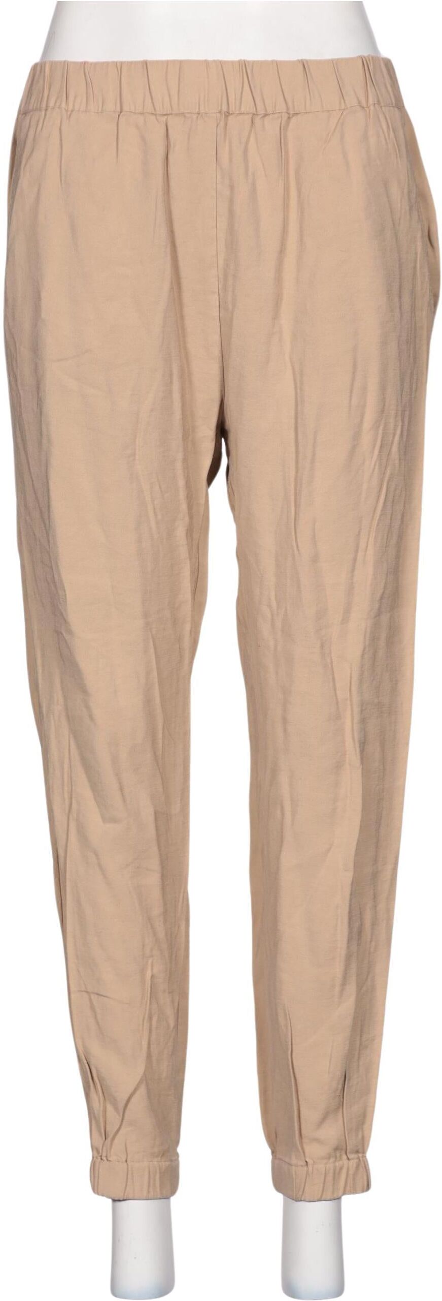 Karo Kauer Damen Stoffhose, Beige, Gr. M, Synthetik / Modal - Second Hand