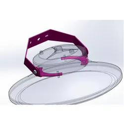 Synergy 21, Gartenbeleuchtung, LED Spot Pendelleuchte UFO zub. Wandhalterung für UFO size L Bügel kurz