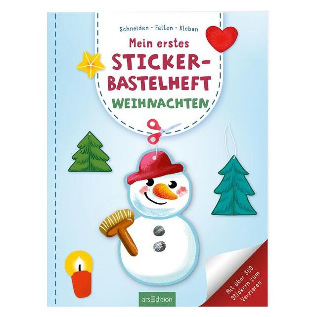 Ars Edition Mein erstes Sticker-Bastelheft - Weihnachten (300 Sticker) (73409065)