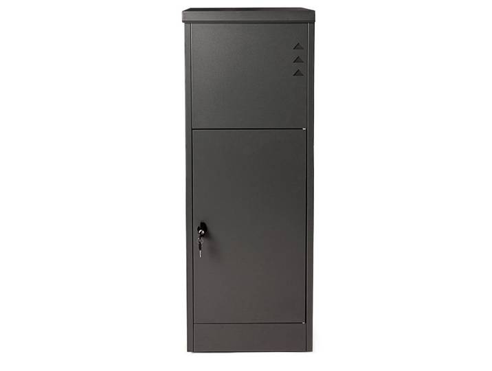 Paketbox mit 2 Schlüssel Schwarz H: 118,5 cm