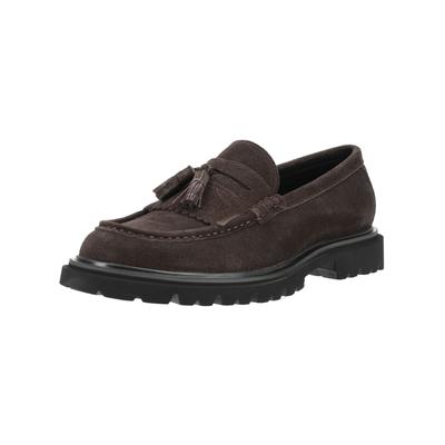 Slipper STEVE MADDEN "STEVE MADDEN Slipper Veloursleder", Herren, Gr. 44, braun (dunkelbraun), Veloursleder, Schuhe Slipper