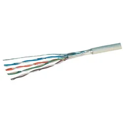 Netzwerkkabel LAN Verlegekabel Cat. 5e F/UTP starrer Innenleiter 100,0m
