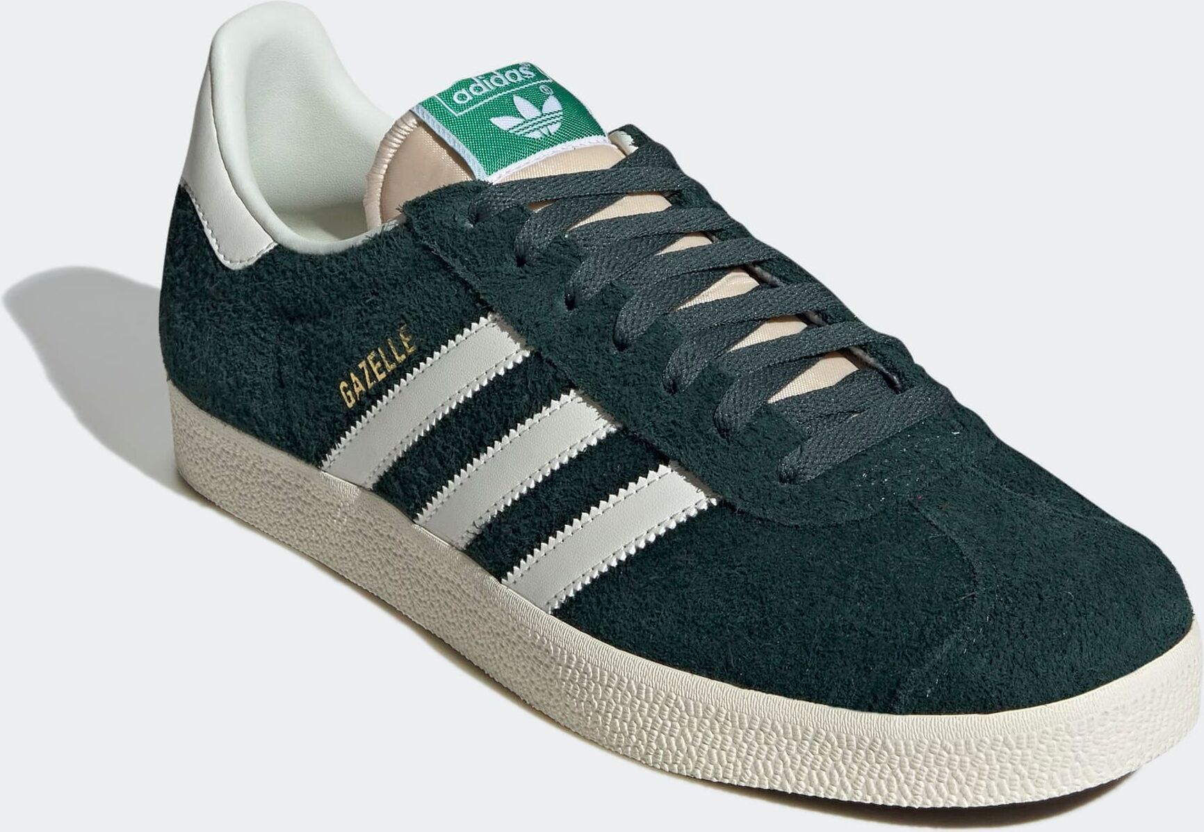 Sneaker ADIDAS ORIGINALS "GAZELLE", Herren, Gr. 37, grün (minergree, oweiß, crewht), Leder, Synthetik, Schuhe Sneaker minergree, oweiß, crewht 37