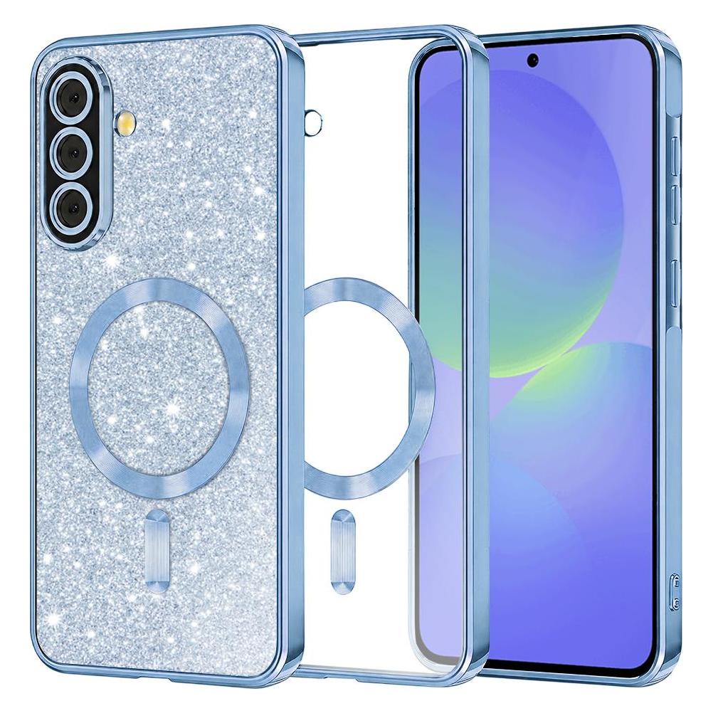 Techsuit - Luxury Glitter MagSafe -Samsung Galaxy A36 5G / A56 5G - Light Blue (Samsung Galaxy A56 5G) (56364278)