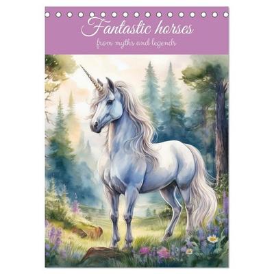 Fantastic horses from myths and legends (Desk Calendar 2027 DIN A5 portrait), CALVENDO 12 Month DeskCalendar