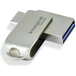 Integral USB-STICK SR INFD256GB360CDL3.0 (256 GB, USB-A), USB Stick, Silber