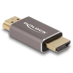 Delock 60086 HDMI Adapter [1x HDMI-Stecker - 1x HDMI-Stecker] Grau vergoldete Steckkontakte