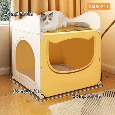 Uplift Picks All Season Semi Enclosed Cat Nest House Large Cooling Bed e