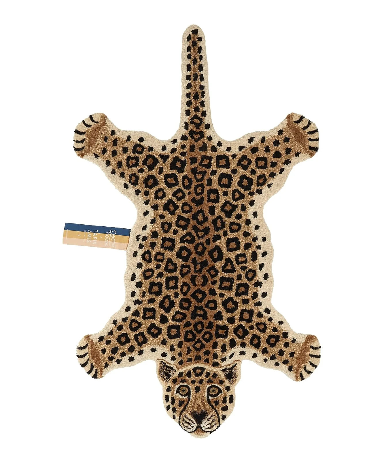Doing Goods Loony leopard vloerkleed met animal print van wol en katoen