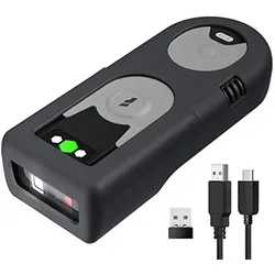 Inateck Barcodescanner 43 gray (BCST-43 gray) (1D-Barcodes), Barcode Scanner, Grau, Grün, Schwarz