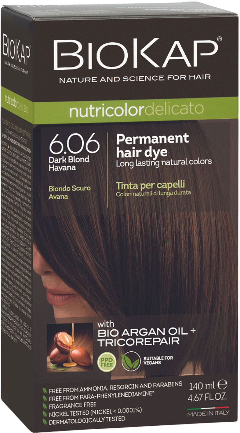 BIOKAP Nutricolor Delicato 6.06 Permanent Hair Dye 140ml