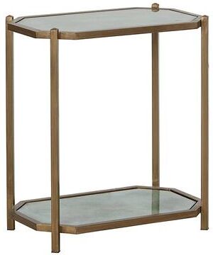 Kendall Side Table - Verdigris Glass - Ballard Designs