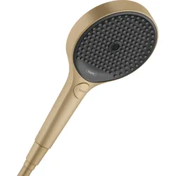 hansgrohe Rainfinity Handbrause 130 3-jet, EcoSmart, 26862140, Farbe: Brushed Bronze