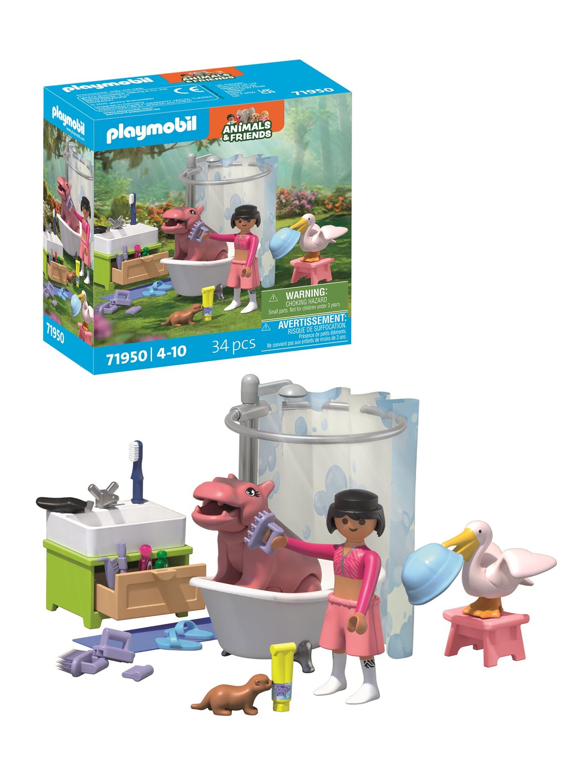 Playmobil Tiere & Freunde - Animals & Friends Pet Bath Fun - 71950