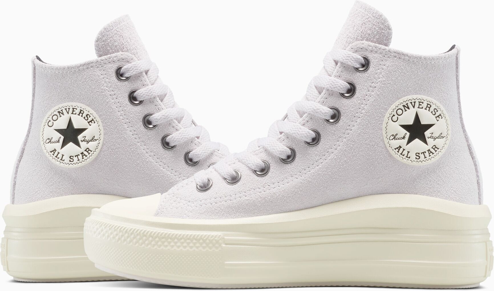 Sneaker CONVERSE "CHUCK TAYLOR ALL STAR MOVE", Damen, Gr. 39,5, atmungsaktiv, bone cold, egret, schwarz, Leder, Schuhe Sneaker bone cold, egret, schwarz 39,5, atmungsaktiv
