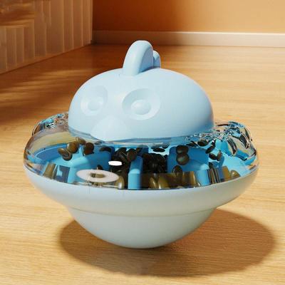 United Chick Fun Treat Dispensing Flying Saucer Dog & Cat Toy blue