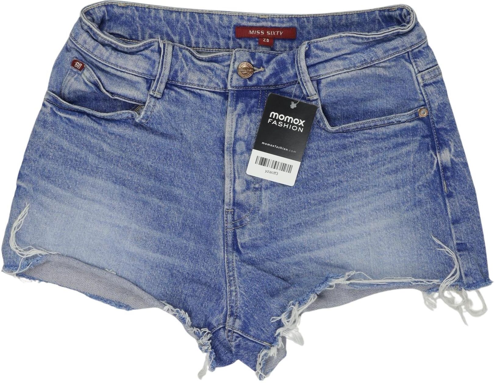 Miss Sixty Damen Shorts, Blau, Gr. W28, Baumwolle / Elasthan - Second Hand