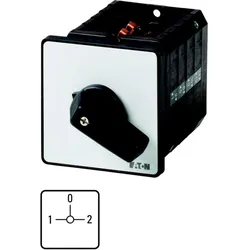 Eaton 092084 Umschalter, T5B, 63 A, Einbau, 4 Baueinheit(en), Kontakte: 8, 90 °, rastend, mit 0-Stellung, 1-0-2, Abwicklungs Nr. 8294 T5B-4-8294/E