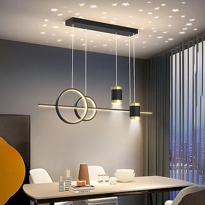 LED-Pendelleuchte 100 cm, dimmbar, Cluster-Design, geometrische Formen, Pendelleuchte, PVC, klassisch, stilvoll, Zinklegierung, zeitgenössisch, modern, 110–240 V