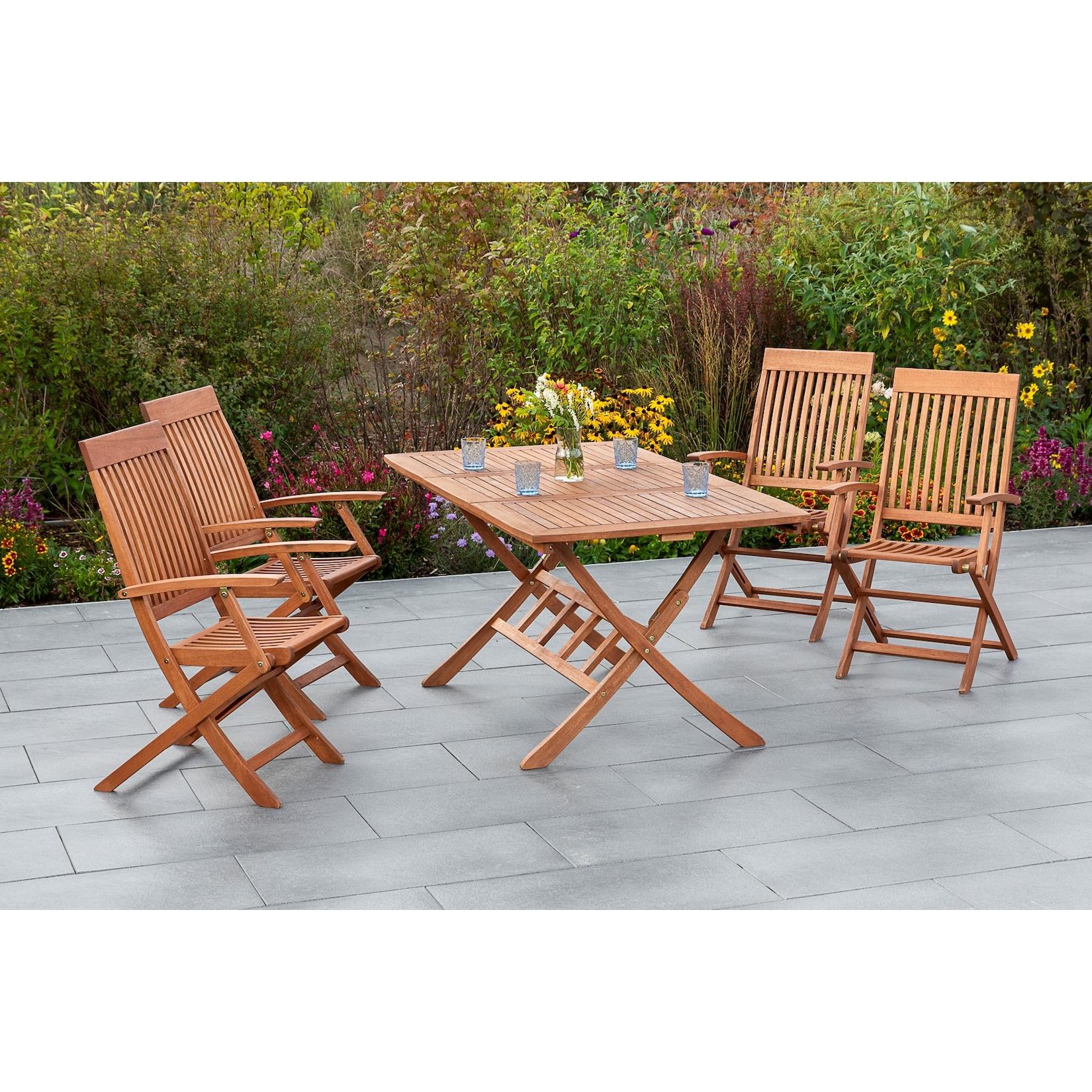 Merxx Comodoro Set 9tlg. Klappausziehtisch