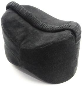 Uplifted Goods Velvet Memory Foam Knee And Leg Support Pillow For Comfortable Sleep black