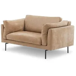 tommy m Sessel Ferrara Leder Grau Taupe
