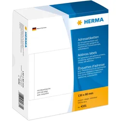 Herma, Etiketten, Adressetiketten für Schreibmaschinen