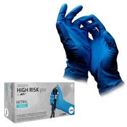 Chemikalienhandschuh Ampri Solid Safety blau S Gr. 7, Chemikalienschutzhandschuh, 50 Stück/Box