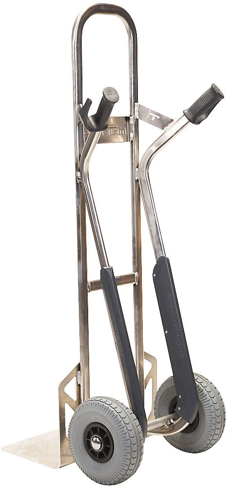 Aluminium-Sackkarre, Tragfähigkeit 250 kg, Polyurethan, pannensicher MATADOR
