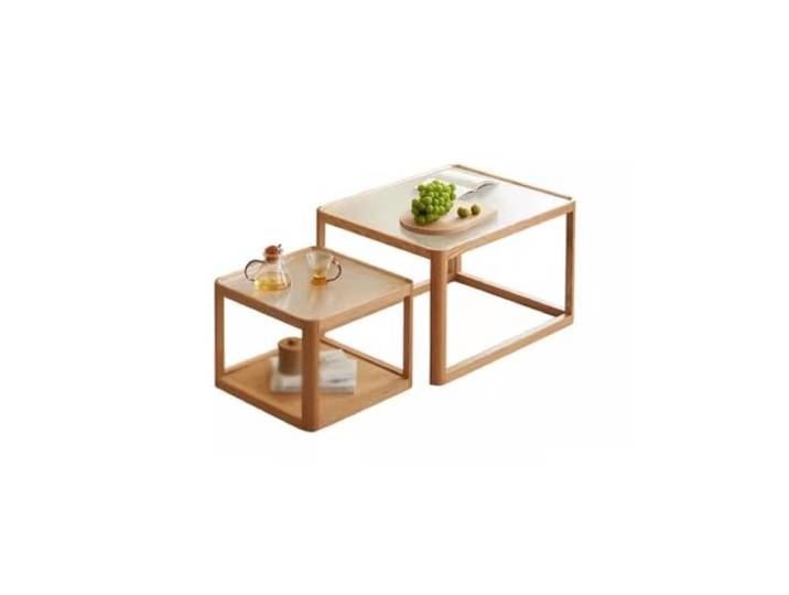 Couchtisch Nordic Kaffee Tisch Moderne Einfache Eiche Hause Wohnzimmer Möbel Kleine Wohnung Größe Kombination Glas Tee Tische for Wohnzimmer