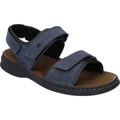 Sandale JOSEF SEIBEL "Rafe, blau", Herren, Gr. 42, blau (ocean, schwarz), Obermaterial: 100% Rindsleder Leather cow., Schuhe Sandale