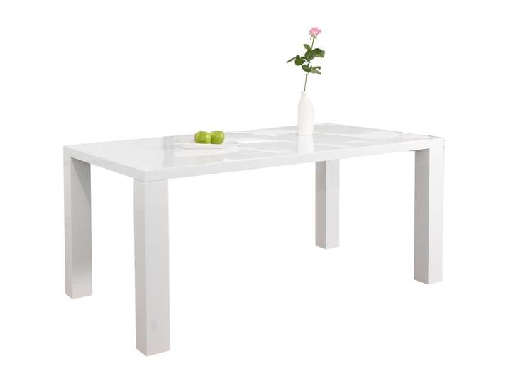 Esstisch Xaver MDF weiss Massivholz B 140 T 90 cm - Esstisch