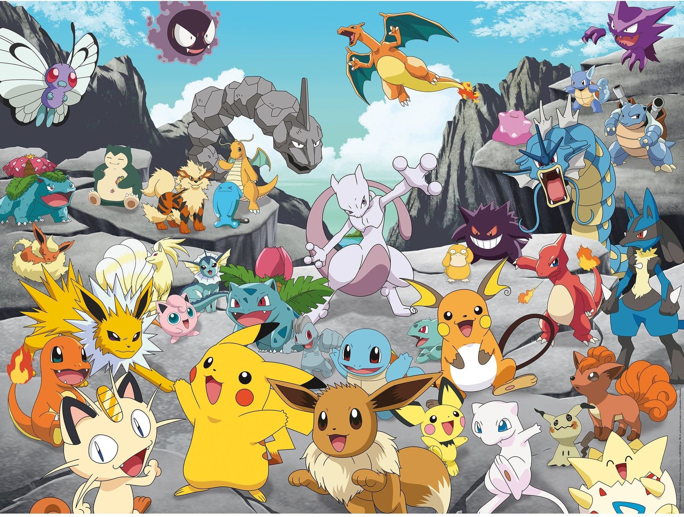 Ravensburger Pokémon Classics 1500 Piece Jigsaw Puzzle for Adults, 80 x 60 cm, Softclick Technology