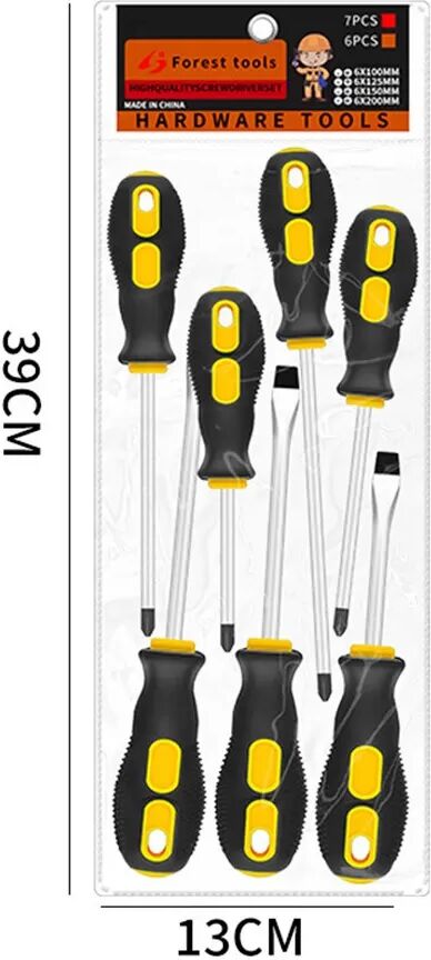 INF 7-teiliges magnetisches Schraubendreher-Set – Industriequalität S2-Stahl & Cr-V