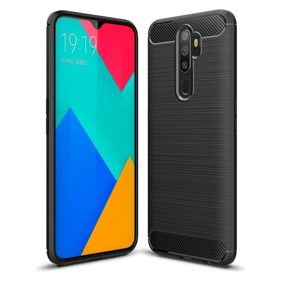 Screenguard Oppo A5 2020 Hülle Carbon Brushed Soft TPU (Oppo A5 (2020)) (00025901)
