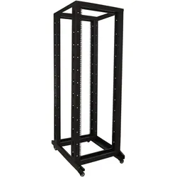 Dsit 37U relay rack op wielen 600x800x1800mm (37 HE, 19 Zoll Rack), Serverschrank, Schwarz