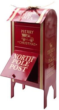 IH Casa Decor Red Metal Mailbox Letters for Santa